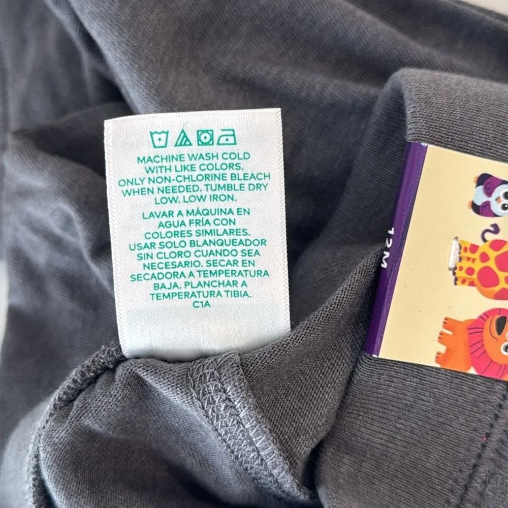 3/$15 🌸 Garanimals Pull On Jogger Baby Pants Charcoal Heather Gray 12m
